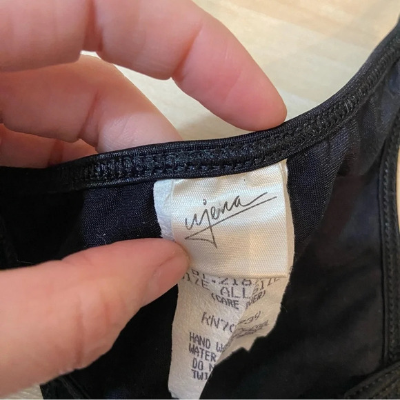 Vintage women’s  black thong string bikini swimsuit bathing suit bottoms - Picture 5 of 6